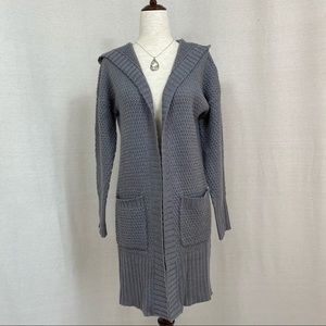 Pink Rose Hooded Cardigan